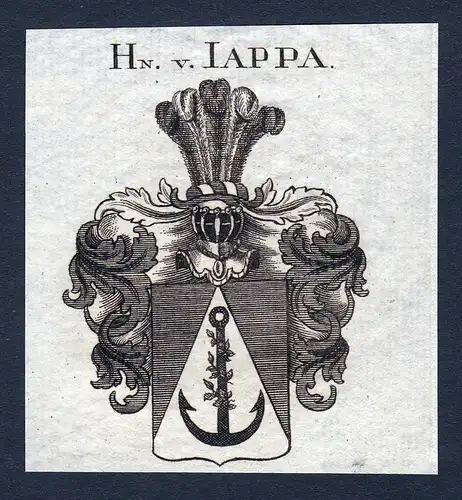 Hn. v. Iappa - Iappa Jappa Wappen Adel coat of arms heraldry Heraldik