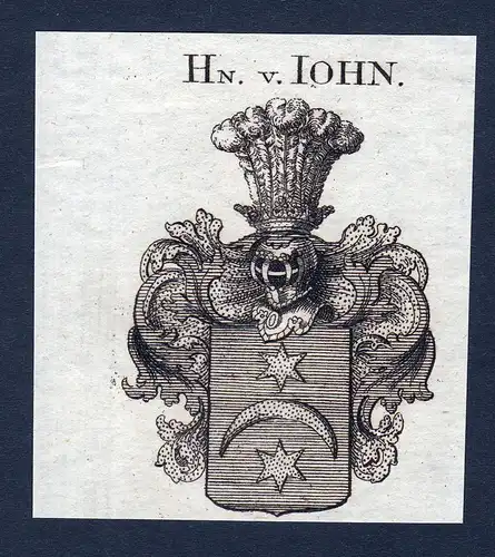 Hn. v. Iohn - Iohn John Wappen Adel coat of arms heraldry Heraldik