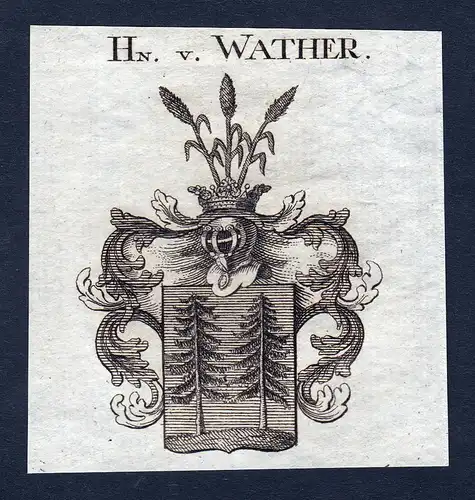 Hn. v. Walther - Walther Walter Wappen Adel coat of arms heraldry Heraldik