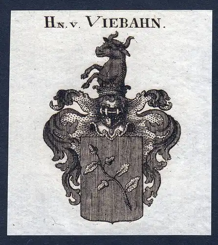 Hn. v. Viebahn - Viebahn Wappen Adel coat of arms heraldry Heraldik