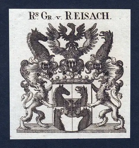 Rs. Gr. v. Reisach - Reisach Wappen Adel coat of arms heraldry Heraldik
