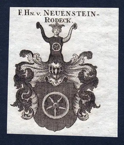 F. Hn. v. Neuenstein-Rodeck - Neuenstein Rodeck Wappen Adel coat of arms heraldry Heraldik
