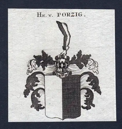 Hn. v. Porzig - Porzig Wappen Adel coat of arms heraldry Heraldik