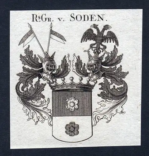 Rs. Gr. v. Soden - Soden Sode Niedersachsen Wappen Adel coat of arms heraldry Heraldik