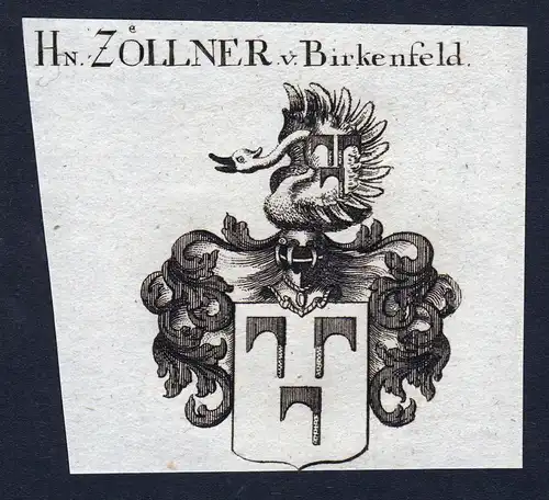 Hn. Zöllner v. Birkenfeld - Zöllner Zoellner Birkenfeld Wappen Adel coat of arms heraldry Heraldik