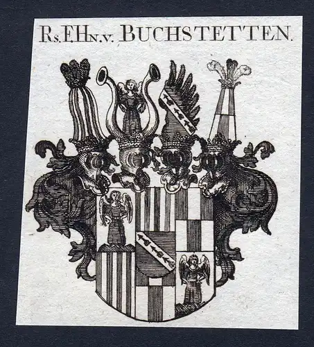 Rs. F. Hn. v. Buchstetten - Buchstetten Wappen Adel coat of arms heraldry Heraldik