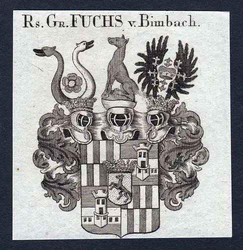 Rs. Gr. Fuchs v. Bimbach - Fuchs Bimbach Franken Wappen Adel coat of arms heraldry Heraldik