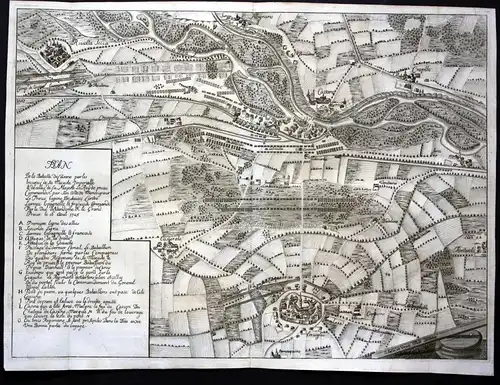 Plan de la Bataille de Casane par les troupes de Sa Maieste Imperialle ... le 16. Aoul 1705 - Cassano d'Adda /