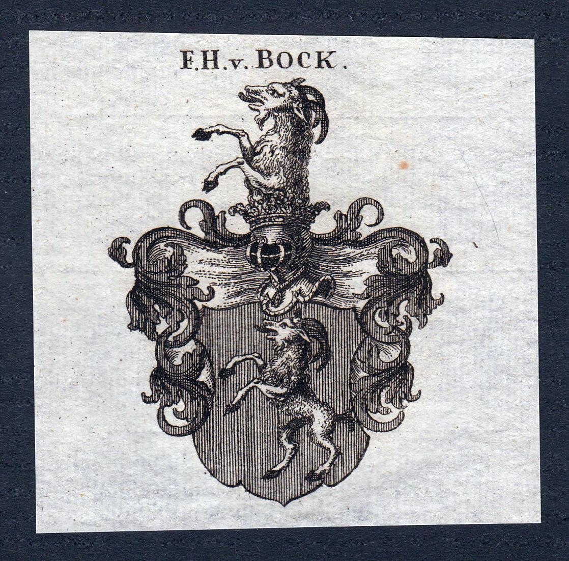 F. Hn. v. Bock - Bock Wappen Adel coat of arms heraldry Heraldik ...