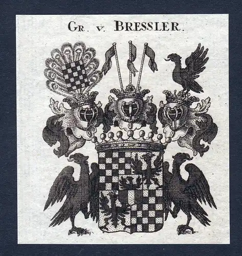 Gr. v. Bressler - Bressler Breßler Wappen Adel coat of arms heraldry Heraldik