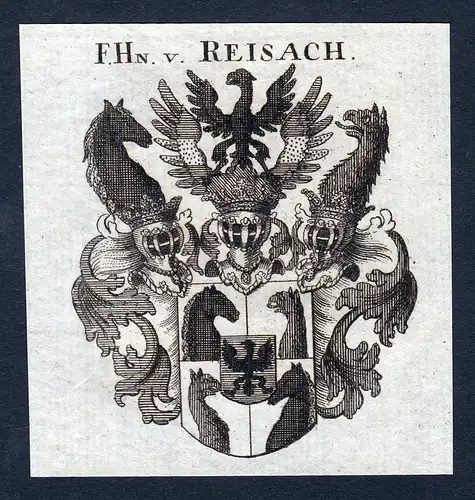 F. Hn. v. Reisach - Reisach Wappen Adel coat of arms heraldry Heraldik