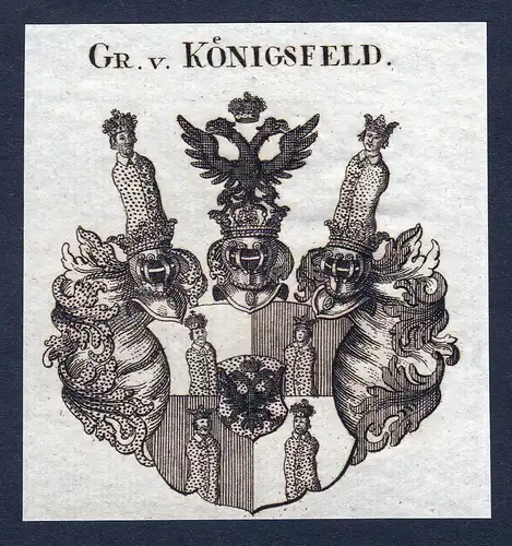Gr. v. Königsfeld - Johann Georg Königsfeld Wappen Adel coat of arms heraldry Heraldik