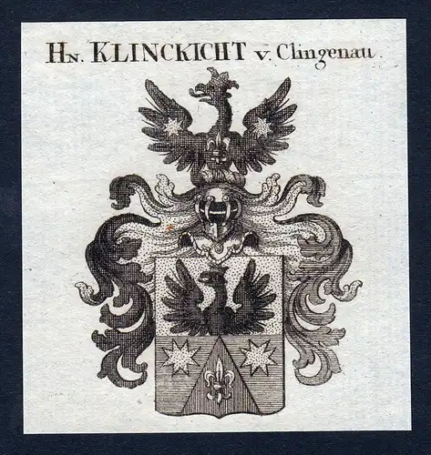 Hn. Klinckicht v. Clingenau - Klickicht Clingenau Wappen Adel coat of arms heraldry Heraldik