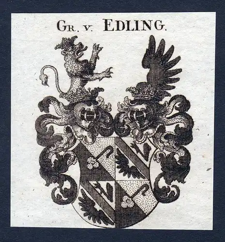 Gr. v. Edling - Edling Österreich Wappen Adel coat of arms heraldry Heraldik