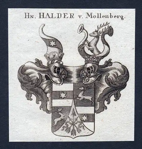 Hn. Halder v. Mollenberg - Christoph Halder Mollenberg Wappen Adel coat of arms heraldry Heraldik