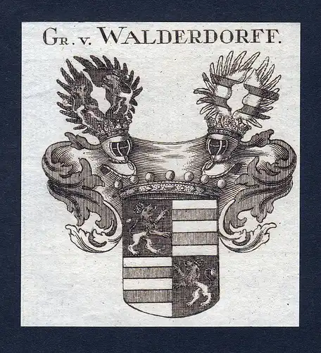 Gr. v. Walderdorff - Walderdorff Rheinland Walderdorf Wappen Adel coat of arms heraldry Heraldik