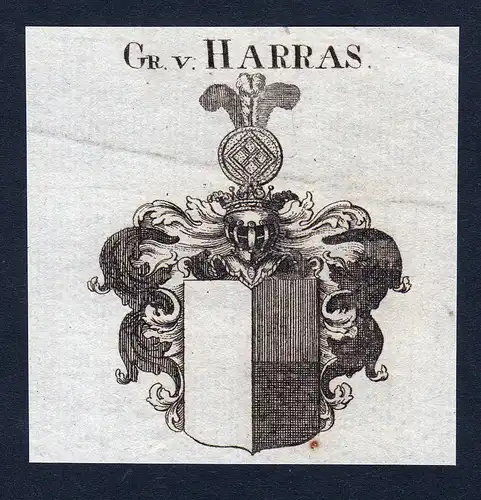 Gr. v. Harras - Harras Thüringen Erfurt Wappen Adel coat of arms heraldry Heraldik