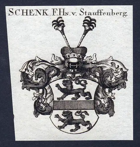 Schenk, F. Hn. v. Stauffenberg - Stauffenberg Schwaben Schenk Wappen Adel coat of arms heraldry Heraldik