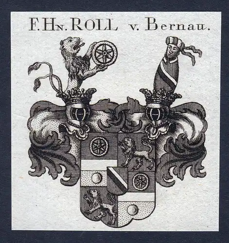 F. Hn. Roll v. Bernau - Roll Bernau Schweiz Wappen Adel coat of arms heraldry Heraldik