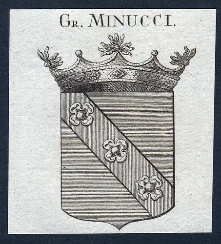Gr. Minucci - Franz Minucci Bayern Wappen Adel coat of arms heraldry Heraldik