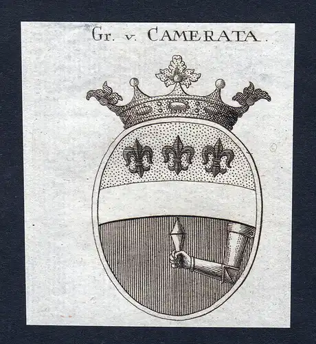 Gr. v. Camerata - Camerata Wappen Adel coat of arms heraldry Heraldik