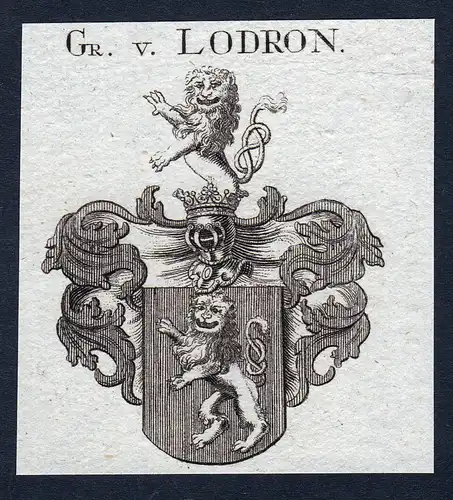 Gr. v. Lodron - Lodron Italien Italia Trentino Wappen Adel coat of arms heraldry Heraldik