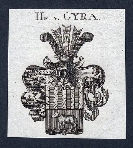 Hn. v. Gyra - Gyra Gira Wappen Adel coat of arms heraldry Heraldik