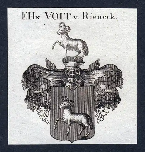 F. Hn. Voit v. Rieneck - Rieneck Franken Voit Wappen Adel coat of arms heraldry Heraldik