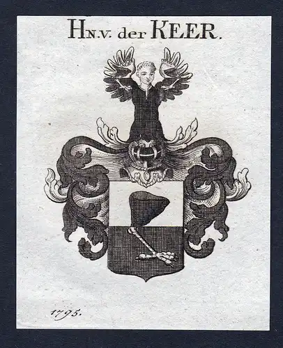Hn. v. der Keer - Keer Wappen Adel coat of arms heraldry Heraldik