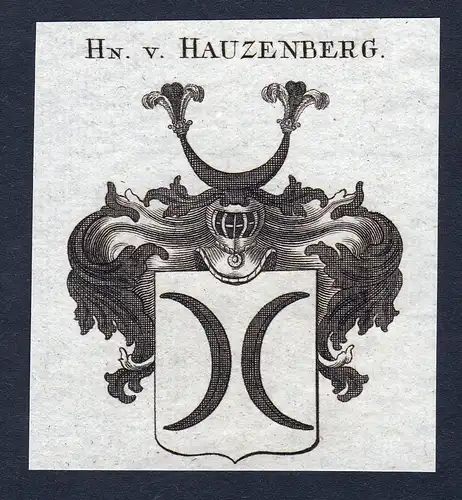 Hn. v. Hauzenberg - Hauzenberg Niederbayern Wappen Adel coat of arms heraldry Heraldik