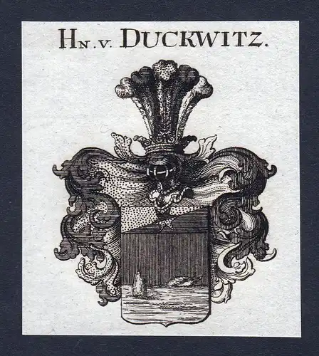 Hn. v. Duckwitz - Duckwitz Wappen Adel coat of arms heraldry Heraldik