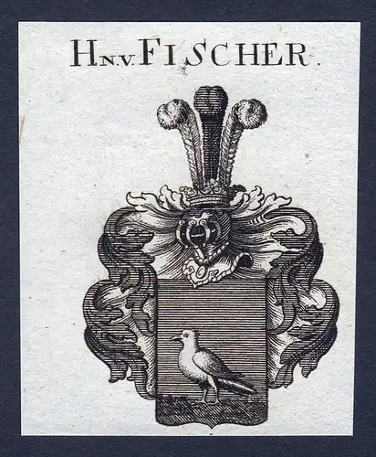 Hn. v. Fischer - Fischer Wappen Adel coat of arms heraldry Heraldik