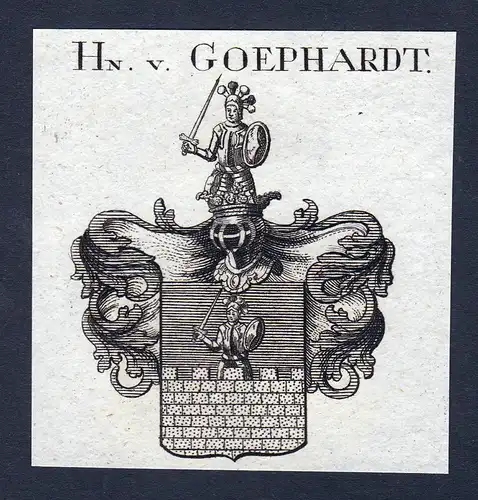 Hn. v. Goephardt - Goephardt Wappen Adel coat of arms heraldry Heraldik