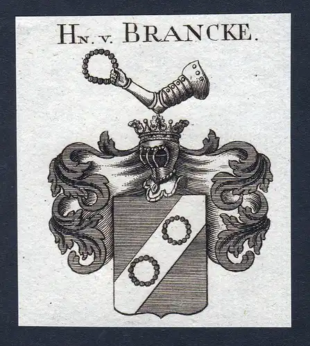 Hn. v. Brancke - Brancke Wappen Adel coat of arms heraldry Heraldik