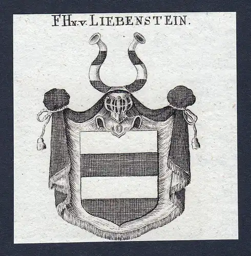 F. Hn. v. Liebenstein - Liebenstein Frankreich France Wappen Adel coat of arms heraldry Heraldik
