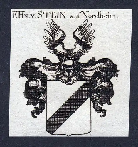 F. Hn. v. Stein auf Nordheim - Stein Nordheim Wappen Adel coat of arms heraldry Heraldik