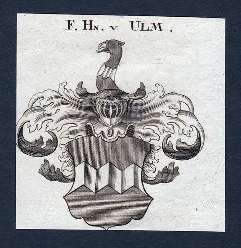F. Hn. v. Ulm - Ulm Bayern Wappen Adel coat of arms heraldry Heraldik