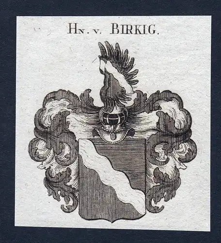 Hn. v. Birkig - Birkig Coburg Wappen Adel coat of arms heraldry Heraldik