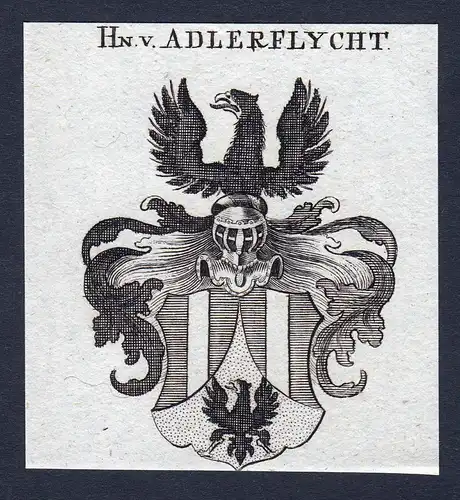 Hn. v. Adlerflycht - Adlerflycht Wappen Adel coat of arms heraldry Heraldik