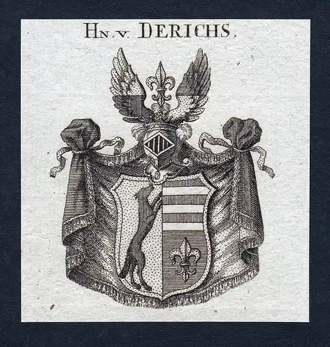 Hn. v. Derichs - Derichs Wappen Adel coat of arms heraldry Heraldik