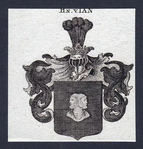 Hn. v. Ian - Ian Wappen Adel coat of arms heraldry Heraldik