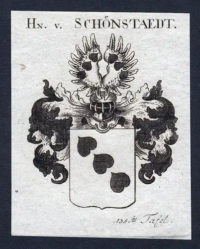 Hn. v. Schönstaedt - Schönstaedt Coburg Wappen Adel coat of arms heraldry Heraldik