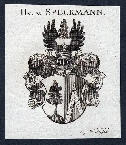 Hn. v. Speckmann - Speckmann Wappen Adel coat of arms heraldry Heraldik