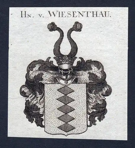 Hn. v. Wiesenthau - Wiesenthau Franken Wappen Adel coat of arms heraldry Heraldik