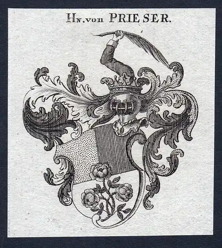 Hn. von Prieser - Prieser Württemberg Wappen Adel coat of arms heraldry Heraldik