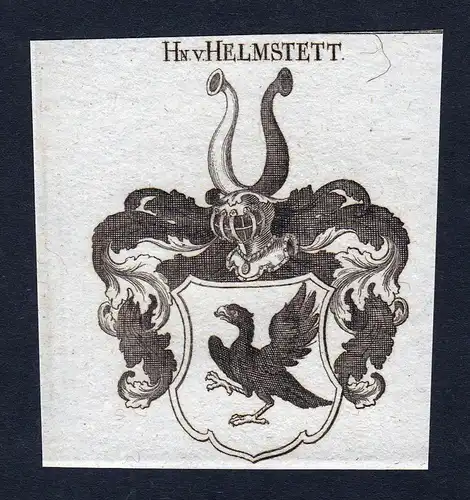 Hn. v. Helmstett - Helmstett Helmstedt Niedersachsen Wappen Adel coat of arms heraldry Heraldik