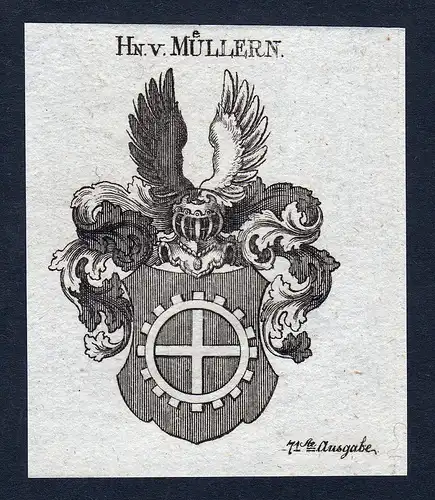 Hn. v. Müllern - Müllern Muellern Müller Mueller Wappen Adel coat of arms heraldry Heraldik