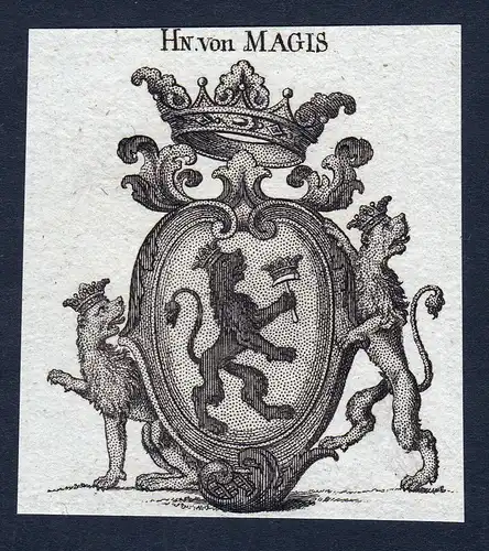 Hn. von Magis - Magis Wappen Adel coat of arms heraldry Heraldik