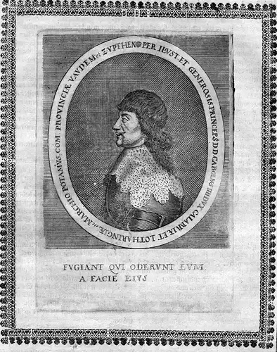 Carolus IIII - Charles IV de Lorraine (1604-1675) Karl IV v Lothringen Kalabrien Lorraine Portrait Kupferstich