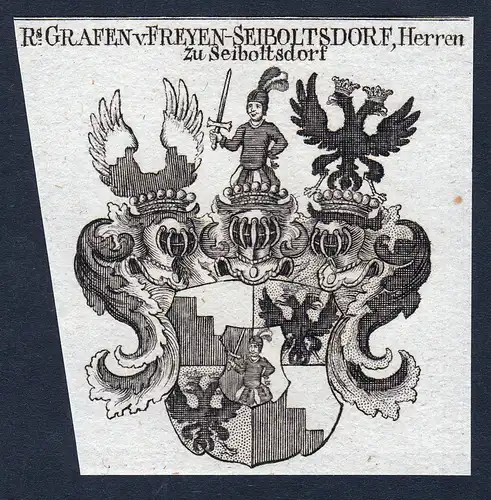 Rs. Grafen v. Freyen-Seiboltsdorf, Herren zu Seiboltsdorf - Freyen Seiboltsdorf Wappen Adel coat of arms heral